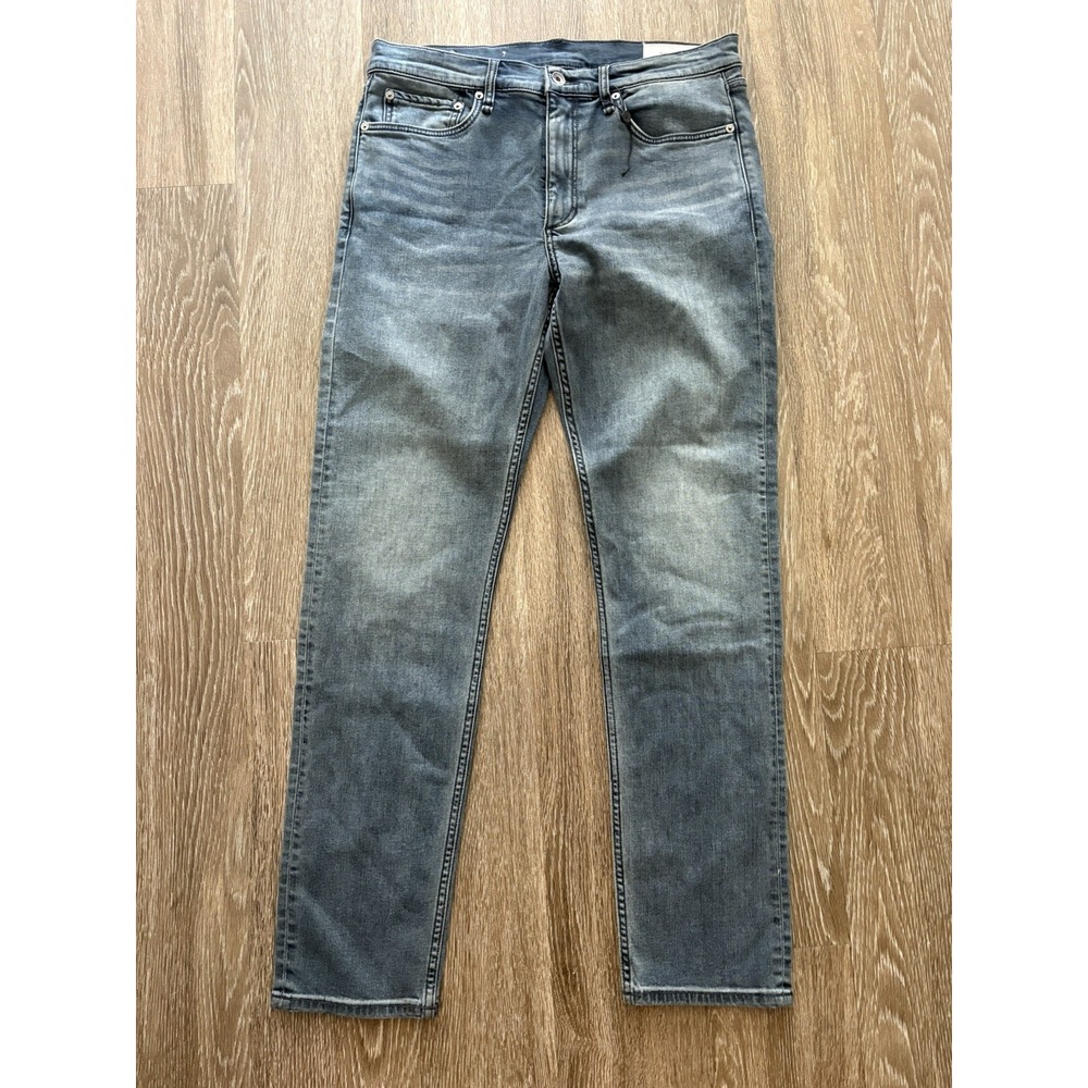 Rag & Bone Fit 2 Slim Jeans Mens 33x32 gray Denim Casual Cotton Trent
